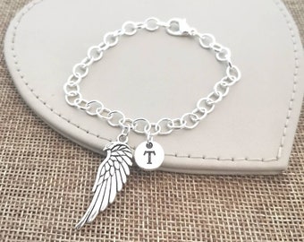 FlügelArmband, Engelsflügel Armband, Flügel Armreif, Erinnerungsarmband, Erinnerungsgeschenk, Freundschaftsarmband, Erinnerungsarmband, Personalisiert