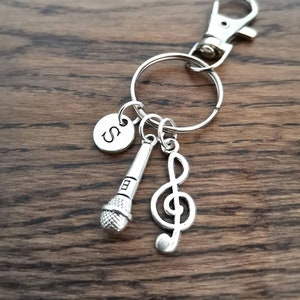 Gift for Singer, Singer Gift, Singer Keyring, Singer Keychain, Mens Gift, Music Lover, Rapper Gift, MC Gift, DJ gift, Birthday Gift, His,Her