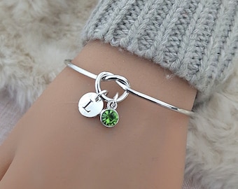 Geboortesteenarmband augustus, geboortesteen augustus, armband voor vrouwen, augustuscadeau voor vrouwen, peridoot geboortesteenarmband, cadeau augustus, vrouwen