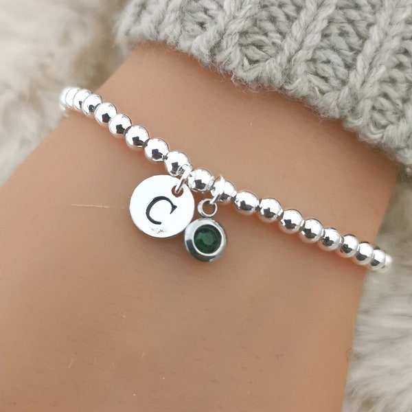 May birthstone bracelet, May birthstone,  May Bracelet, Emerald , Bracelet for women,Emerald gift for women,gift for her,birthstone bracelet