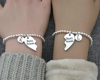 Best friend bracelets, Best friend bracelet for 2 , Friendship bracelets, Best friend gifts, Personalised friendship bracelets, Friends set