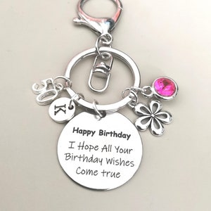 50th Birthday Gifts, 50th Birthday Keychain, 50th Birthday Keyring,  personalized, 50 Birthday gift women, 50 Birthday friend gift, Big 50