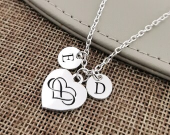 Paar-Halskette, Paar-Halskette, Paar-Halsketten-Set, Paar-Halskette für 2, Geschenk für Sie und Ihn, Paar-Halsketten-Set, Halsketten für Sie und Ihn