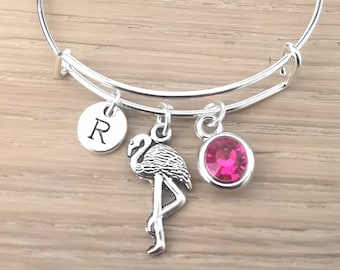 Flamingo Gifts, Flamingo Jewellery, Animal Gifts, Pink Flamingo, Flamingo Bracelet, Bird , Flamingo Pendant,  Bird Jewelry, Fashion