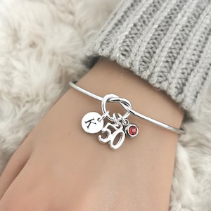 50th birthday gift for her,50 birthday gift for women,50th birthday present, 50th birthday bracelet,50th birthday gift,50th birthday jewelry