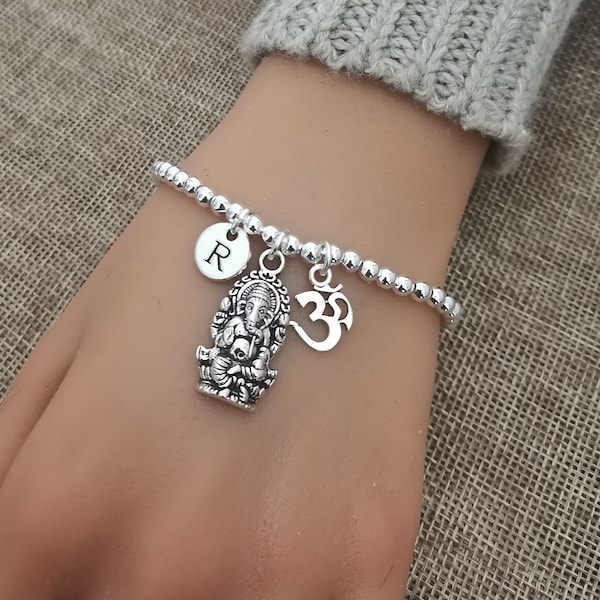 Ganesha bracelet, ganesh bracelet, om bracelet, hindu bracelet, hindu jewellery, ganesha Gifts women, hindu gifts women, indian bracelet