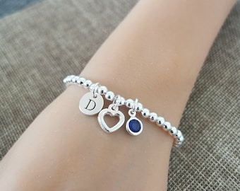 September birthstone bracelet, september bracelet , blue sapphire , Bracelet for women, gifts for women, gift for her, birthstone bracelet