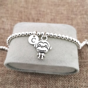 Monkey gifts, Monkey bracelet, Monkey jewelry, Monkey, Monkey  jewellery, gift for girl, bracelet for women, Monkey charm, chimpanzee gifts