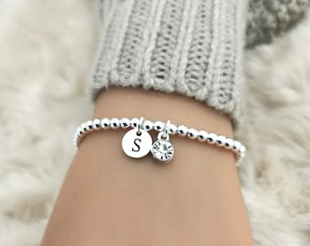 April Geburtsstein Armband, Armband für Frauen, April Geschenk für Frauen, Geschenk für sie, Geburtsstein Armband, April Armband Geschenk