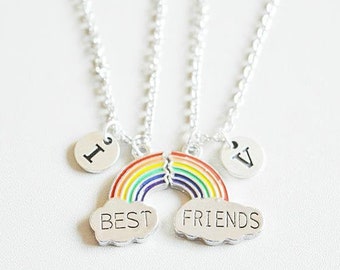 Best friend necklaces, Friendship necklace set, Best Friends charm, BFF necklace, Set of 2 necklaces, Set of 2 BFF, Personalized Gift