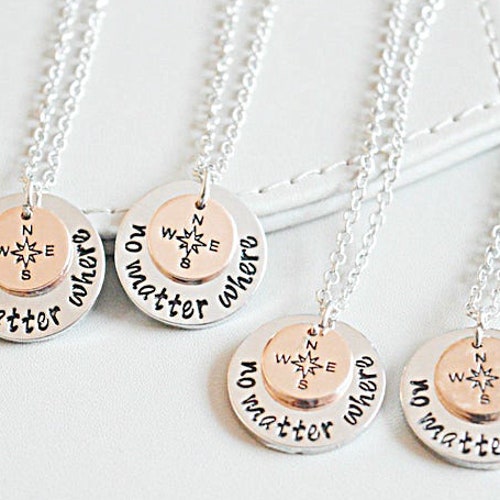 Best Friend Necklace for 4 Friendship 