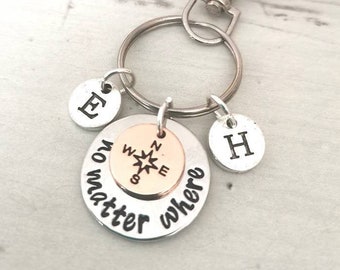 Long distance relationship, friendship gift, long distance relationship keychain, boyfriend gift, girlfriend gift, long distance friendship