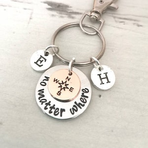 Long distance relationship, friendship gift, long distance relationship keychain, boyfriend gift, girlfriend gift, long distance friendship