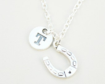 Hufeisen Halskette, Hufeisen Charm Halskette, Hufeisen Geschenk, Hufeisen Schmuck, Glück Halskette, Geschenke unter 10, Glück Geschenk