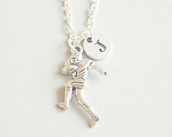 Voetbal ketting, American football ketting, voetbal moeder cadeau, voetbal fan cadeau, sport ketting, voetbal sieraden, voetbalteam
