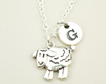 Schaf Halskette, Schaf Geschenk für sie, Schaf Schmuck, Lamm Halskette, Kleines Lamm Geschenk, Schaf Bauer, Tier Armreif, Schaf Charm, Cousin, Schwester