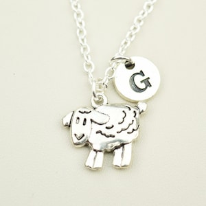 Sheep Necklace, Sheep Gift for her, Sheep Jewelry, Lamb Necklace, Little Lamb gift, Sheep Farmer, Animal Bangle, Sheep Charm, Cousin, Sister