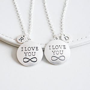 i love you necklaces for couples