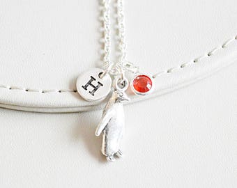 Penguin Necklace, Penguin Gift, Penguin charm, Silver Penguin, Animal Gift,Penguin Pendant,Penguin jewellery,Penguin Jewelry, Birthday gift