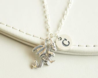 Dragon necklace, Dragon jewelry, Dragon pendant, Fantasy jewelry, Chinese dragon, Chinese dragon charm, Animal, Tiny animal, custom,Children