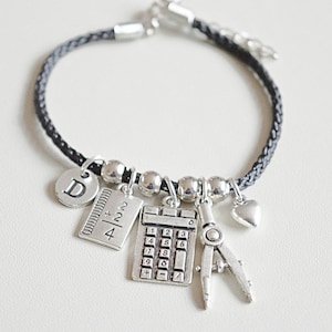Mathematics Bracelet, Maths Bracelet, Mathematics Student, Maths Graduation, Maths Teacher, Graduation, Engineering, Gift for Geek, College