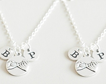 Best friend necklace for 2, Best friend gift for 2, BFF gift, Friend necklace,Pinky Promise necklace, bff necklaces, friendship jewellery