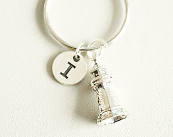 Lighthouse Keyring Quality Pewter Key-Chain