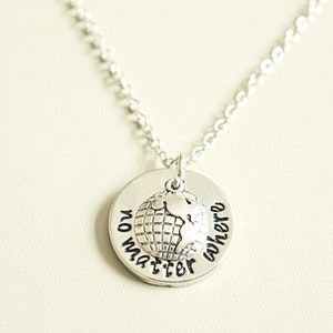 Cadeau d’amitié longue distance, Collier Meilleur ami, Peu importe où Cadeau, Colliers d’amitié, Coffret cadeau Amis, ensemble de 2 3 4 5 6 7 8,BFF