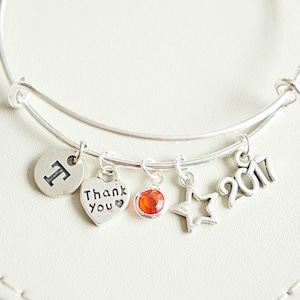Thank you gift, thank you for being my bridesmaid, Thank you Bracelet, bridesmaid gift, Personalised thank you Bracelet, wedding favors
