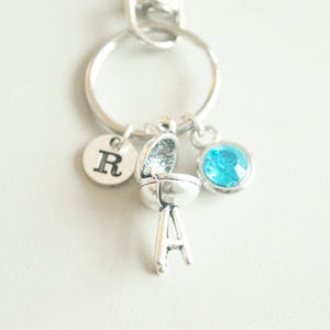BBQ Grill Keychain, Barbecue Keyring, Foodie Gift, Cook Gift, Chef Gift, Foodie key chain, Food Jewelry, Barbecue Lover, Australia, Barbecue