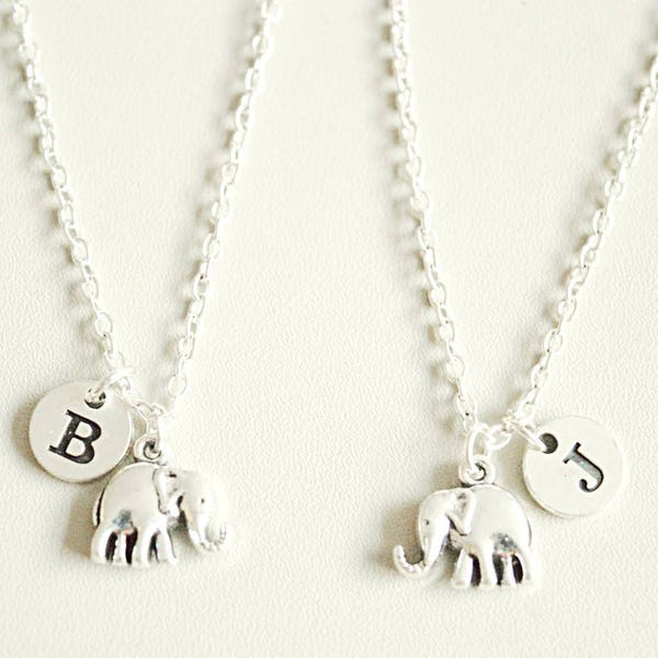 Elefant Halsketten, 2er Set Beste Freundin Halskette, Freundschaft Halskette, Bff Halskette, Freunde Halskette, 2er Set, Geschenk für beste Freunde