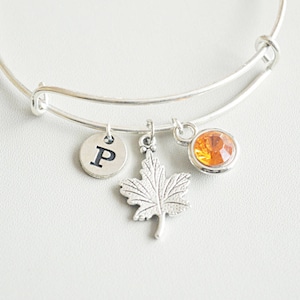 Ahornblatt Armband, Ahornblatt Geschenk, Ahornblatt Schmuck, Geburtstag Geschenk für sie, Blatt Geschenk, Natur Geschenk, Kanada Geschenk, Kanadier, Anhänger