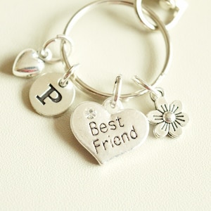 Best Friend Keychain, Best Friend Keyring, Personalized Gifts for Best Friend, Best Friend Gifts, Best Friend Birthday,Best Friend Christmas