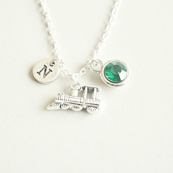 Train Jewellery, Train Necklace, Train Gifts, Transport Gift, Locomotive Necklace, Silver Train Charm, Rail track, Train lover, Travel,Steam