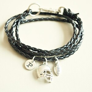 Football gift, Football bracelet, football helmet visor Bracelet, football helmet visor charm, Footballer, American football, brother, son