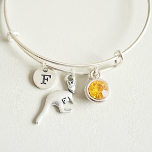 Kangaroo Bangle, Kangaroo Bangle, Kangaroo Gift, Kangaroo Jewelry, Animal Bangle, Personalized Kangaroo, Kangaroo gift for her, Australia