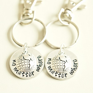 Long distance boyfriend gift, Long distance relationship, Couples keychain, Long distance friendship, Boyfriend and girlfriend, BFF, Travel