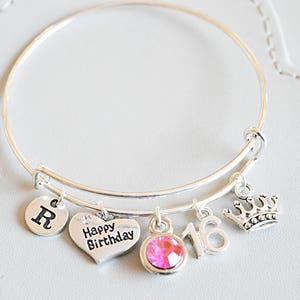 Süßes 16 Geschenk,Süßes Sechzehns Geschenk,16. Geburtstagsgeschenk,Süßer 16 Schmuck,Geburtstagsarmband,personalisierter Geburtstag,Prinzessin,Schwester,Tochter