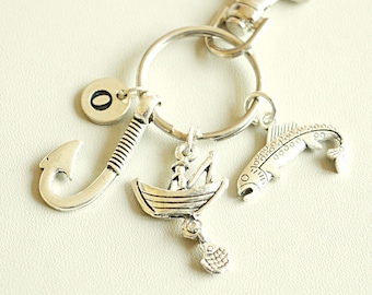 Fish Keyring for dad, Fish Keychain, Fish Gift, Fish gifts for men, Fish Keyring, Fish Gifts for Women, Fish Keychain Fathers Day, Fishing