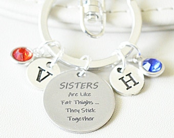 Presente engraçado para irmã, chaveiro para irmã personalizado, presente exclusivo para irmã, presente de aniversário para irmã, chaveiro para irmã, chaveiro para irmã, citação engraçada