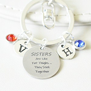 Sister Funny Gift, Sister Keyring Personalised, Unique Gift for Sistser, Sistser Birthday Gift, Sister Keyring, Sister Keychain, Funny Quote