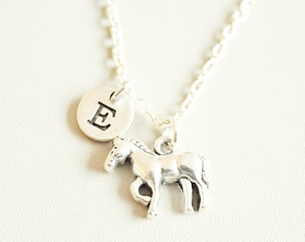 Horse gift for her, Horse Necklace, Horse lover necklace, Horse rider jewelry,Horse gift for him, Horse birthday gift, Personalized Horse