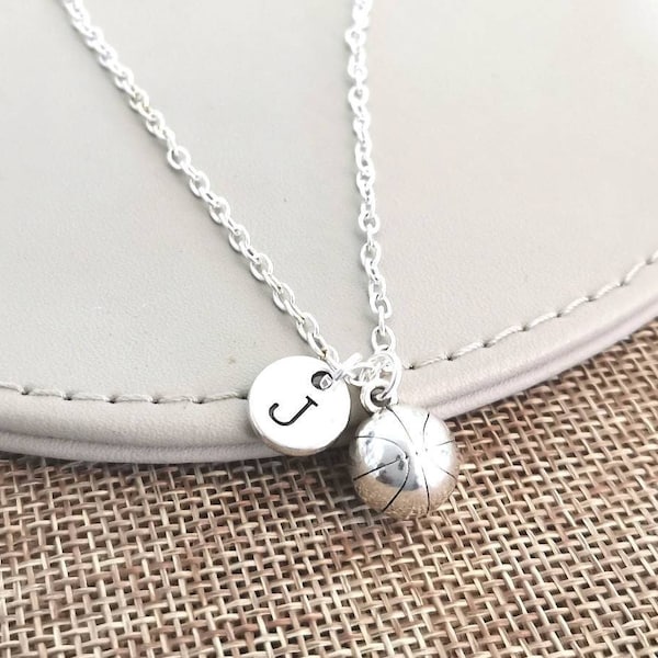 Basketball gifts, Basketball Necklace, Sports Necklace, Basket ball Gift, Basketball Jewelry, Basketball Charm, Sports, Ball, Sports fan