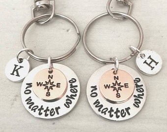 Long distance relationship, friendship gift, long distance relationship keychain, boyfriend gift, girlfriend gift, long distance friendship