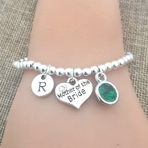 Mutter der Braut Geschenk, Mutter der Braut Armband, Personalisierte Mutter des Bräutigam Geschenk, Schwiegermutter Hochzeitsgeschenk, Dankeschön