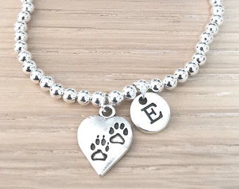 Hundearmband, Haustier Verlust Geschenke, Hunde Pfote Armband, Hund Charms, Pfote Armband, Hund Verlust Geschenk, Hunde Geschenke, Haustier Verlust Armband, Pfotenabdruck Schmuck