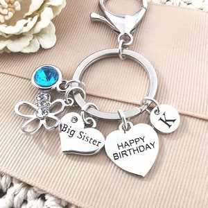 Big sister birthday gift, Big sister keyring, Big sister keychain, Big sister birthday, Big sister gift, Sister gift from sister, Big Sis