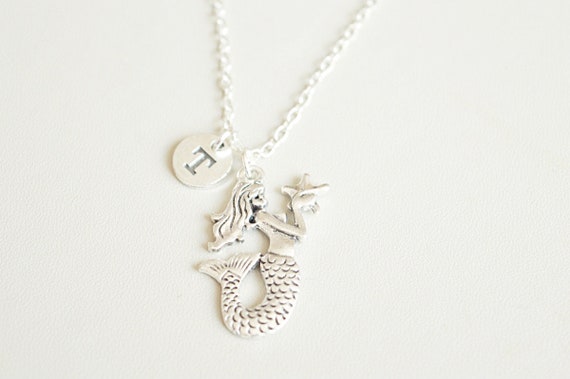Mermaid Necklace, Mermaid Jewelry, Mermaid Gifts, Personalized gift for her, BFF Gifts, Birthday Necklace, Mermaid Charm, Sea, Ocean, Friend