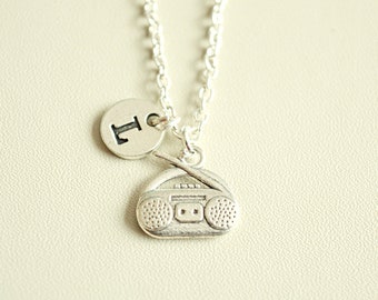 Radio Necklace, Radio Gifts, DJ necklace, DJ Gift, Stereo Gift, Stereo Jewelry, Stereo Necklaces, Radio Jewelry, Music Lover, Musical, Charm
