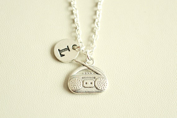 Radio Necklace, Radio Gifts, DJ necklace, DJ Gift, Stereo Gift, Stereo Jewelry, Stereo Necklaces, Radio Jewelry, Music Lover, Musical, Charm